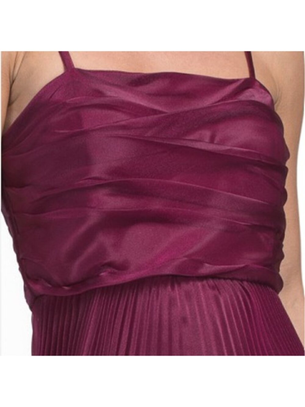 TAYLOR Tiered Pleated A-line Dress - Picture 3 of 4